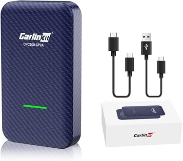 Carlinkit 4.0 Adaptador inalámbrico Apple CarPlay y Android Auto 2 en 1, para CarPlay con Cable Año del Modelo: 2016-2022, Plug & Play, Compatible con actualización en línea